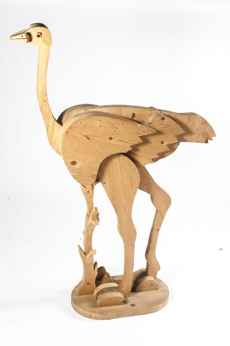 Bild 1 zu Objekt, 'Ostrich', 1970s, Giorgio Rastelli, Lo Zoo di Legno, Montefiascone, 134A 192