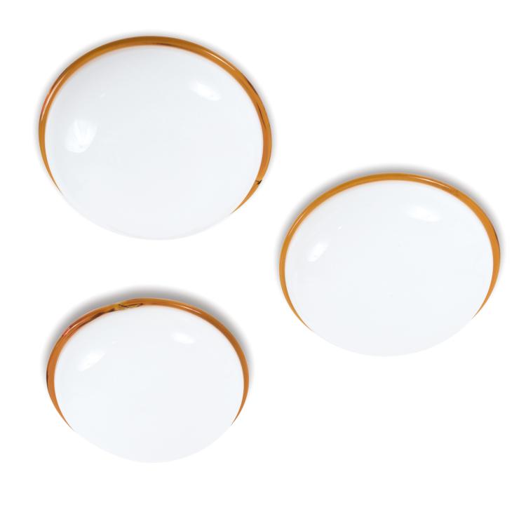 Hauptbild zu Objekt, Three brackets / ceiling lights, c1968, Vetreria Vistosi, Murano, 134A 165