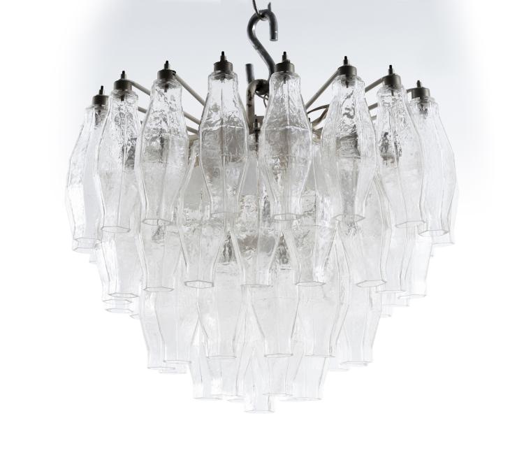 Hauptbild zu Objekt, Deckenleuchte 'Poliedrica', um 1958, Studio B.B.P.R., Venini & C., Murano, 146B 230