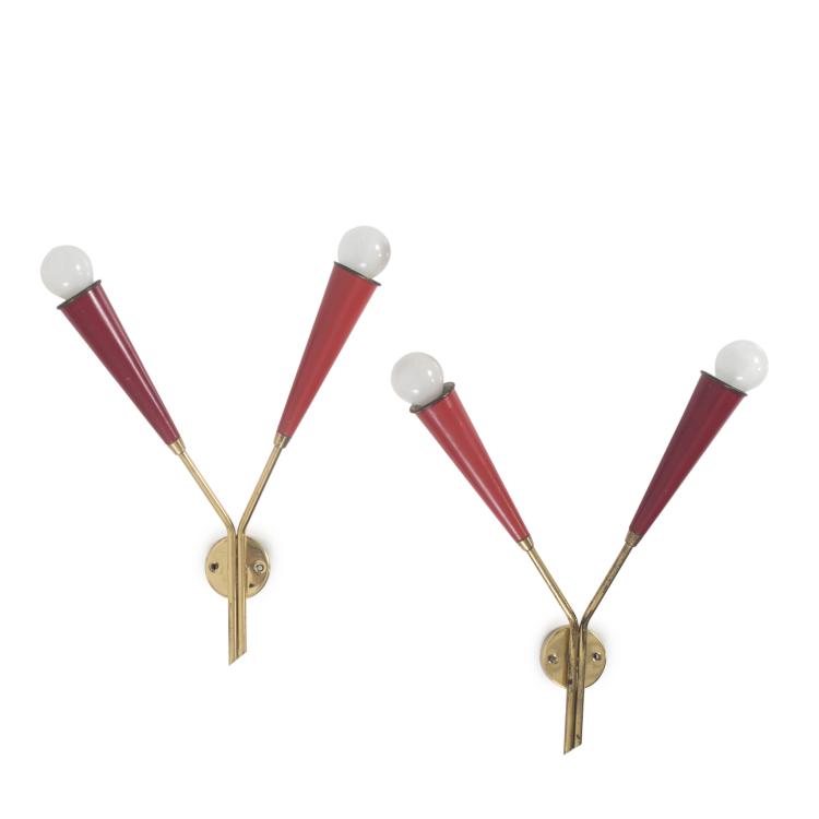 Hauptbild zu Objekt, Two brackets, 1950s , Italien, 134A 50