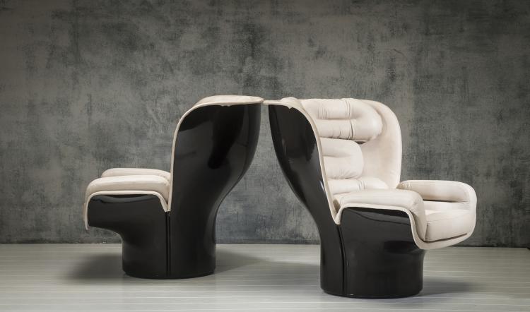 Bild 2 zu Objekt, Two 'Elda' armchairs, 1965, Joe Colombo, Comfort, Mailand, 134A 162