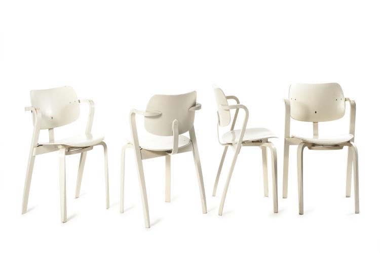 Hauptbild zu Objekt, Four 'Aslak' armchairs, 1959, Ilmari Tapiovaara, Asko Oy, Helsinki, 134B 399