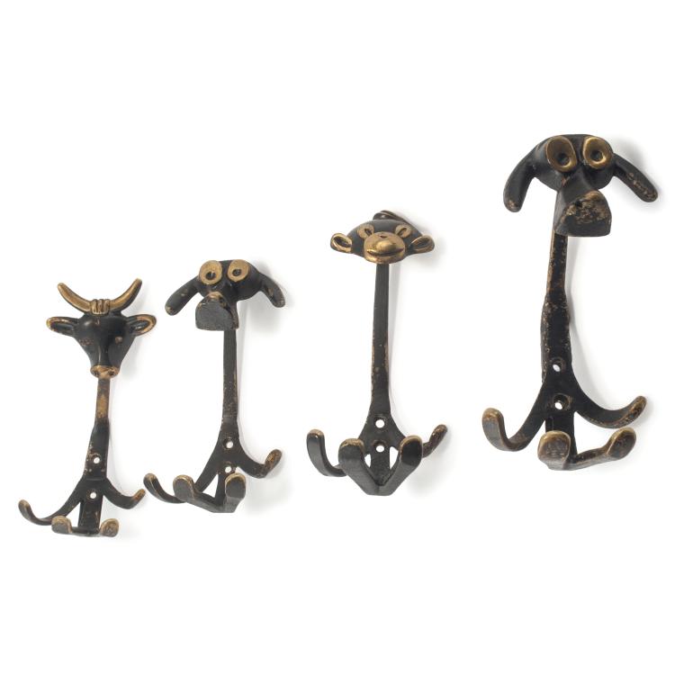 Hauptbild zu Objekt, Four coat hangers, c1950, Walter Bosse, Baller, Hertha, Wien, 134B 308