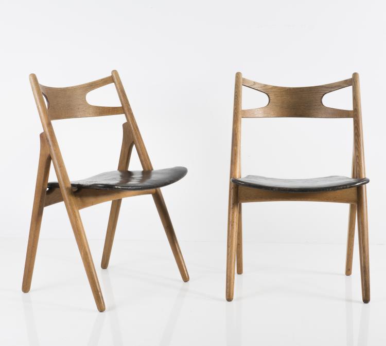 Bild 1 zu Objekt, Four 'CH-29' chairs, 1951, Hansen, Carl, & Son, Odense, 134B 330