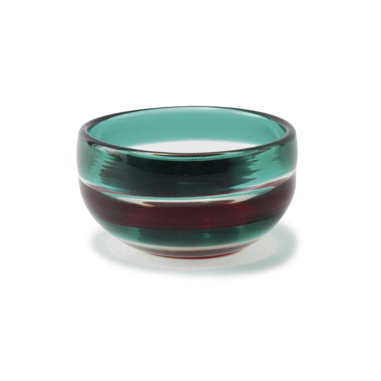 Hauptbild zu Objekt, 'A fasce' bowl, c1953, Fulvio Bianconi, Venini & C., Murano, 134C 588