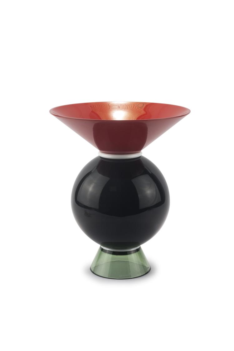 Hauptbild zu Objekt, Aufsatzschale 'Yemen', 1994, Ettore Sottsass, Venini & C., Murano, 134C 627