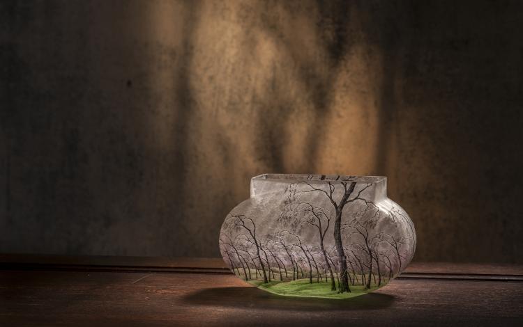 Hauptbild zu Objekt, 'Pluviose' - 'Une Pluie' vase, c1900, Henri Berg&eacute;, Daum Fr&egrave;res, Nancy, 135 24