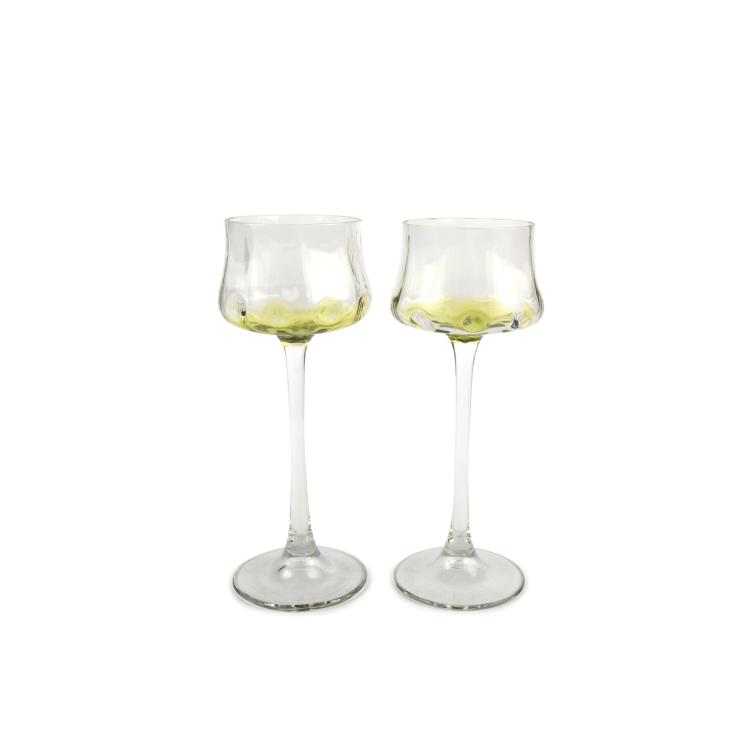 Hauptbild zu Objekt, Two 'Meteor' wine glasses, 1899, Koloman Moser, Meyr's Neffe, Adolf, 135 300