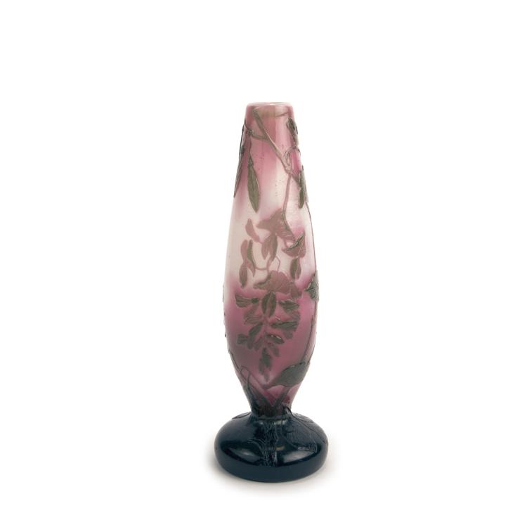Hauptbild zu Objekt, 'Glycines' vase, c1900, Mabut, Jules, Cristalleries de la Paix, Paris, 135 205