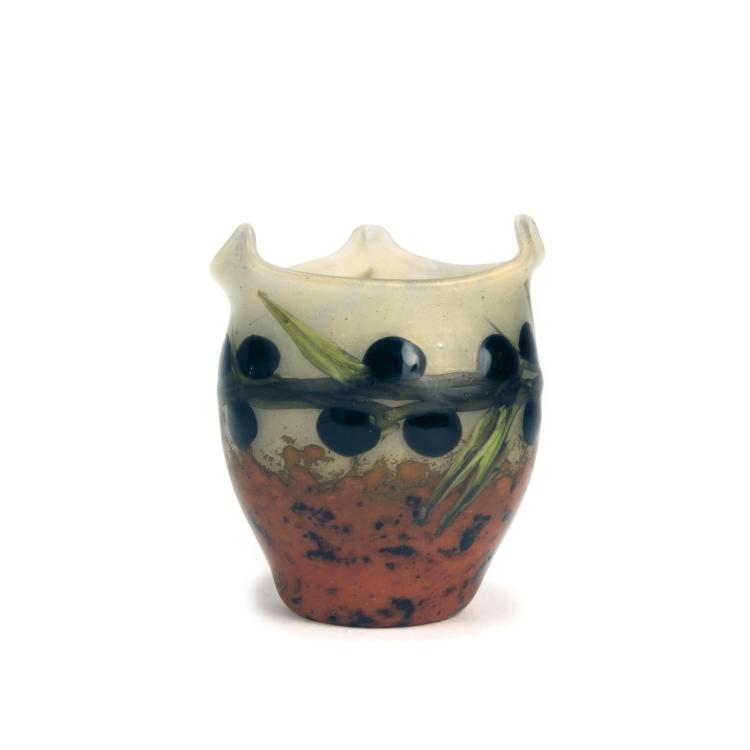 Hauptbild zu Objekt, 'Olives' vase, 1920-22, Schneider, Epinay-sur-Seine, 135 221