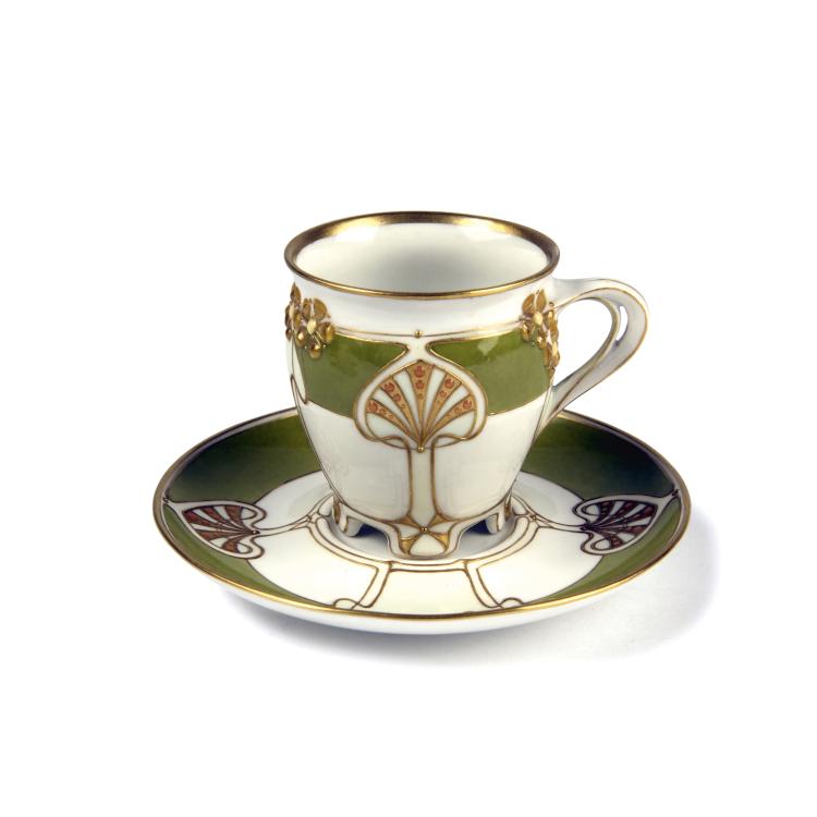 Hauptbild zu Objekt, Mocha cup, 1902, Adolf Flad, Berlin, KPM, 135 501