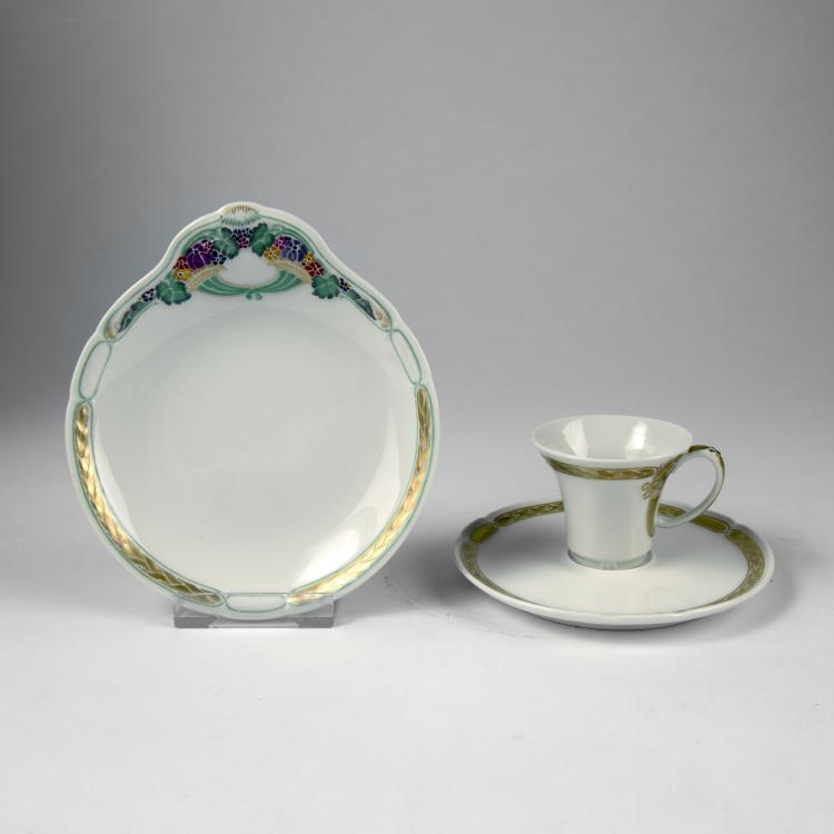 Bild 1 zu Objekt, Mocha cup and small 'Ceres' plate, 1912, Theodor Schmuz-Baudiss, Berlin, KPM, 135 507