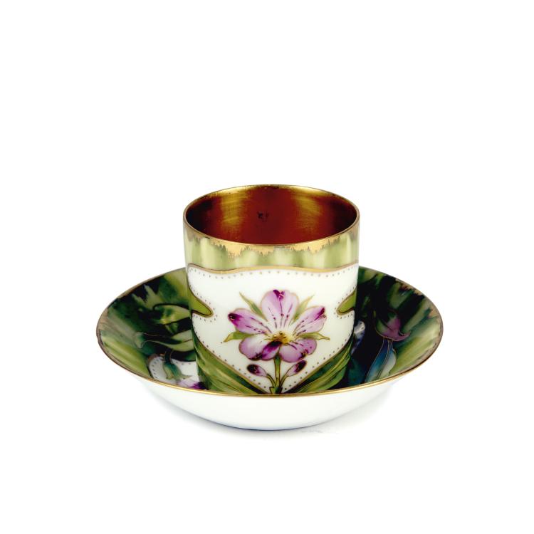 Hauptbild zu Objekt, '65/3a' mocha cup with '599' pattern, c1899/1900, Nymphenburg, KPM, 135 511