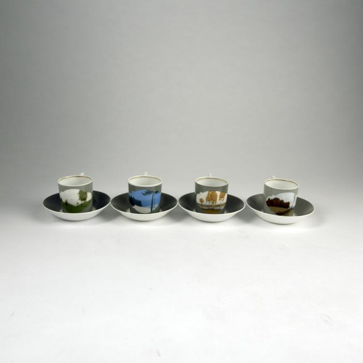 Bild 3 zu Objekt, '65/3a' mocha cup with d&eacute;cor '775', c1906, Rudolf Sieck, Nymphenburg, KPM, 135 520