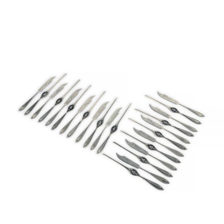 Hauptbild zu Objekt, Hummerbesteck '8200' f&uuml;r zw&ouml;lf Personen, 1904, Peter Behrens, Bahner, Franz, D&uuml;sseldorf, 135 440