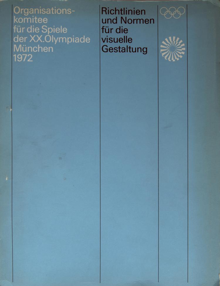 Bild 1 zu Objekt, Richtlinien und Normen f&uuml;r die visuelle Gestaltung with chapter Waldi, 1969, Otl Aicher, Olympiade M&uuml;nchen 1972; Fachliteratur, 134B 419