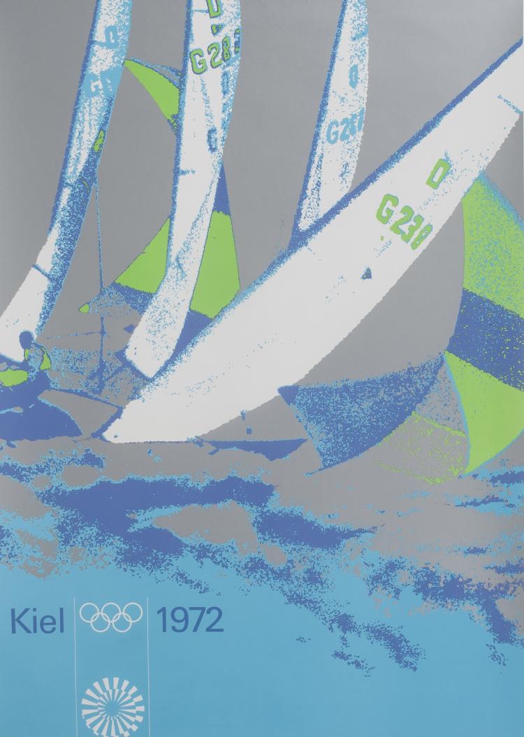 Hauptbild zu Objekt, Six posters 'Sport', 1970-72, Otl Aicher, Olympiade M&uuml;nchen 1972, 134B 520