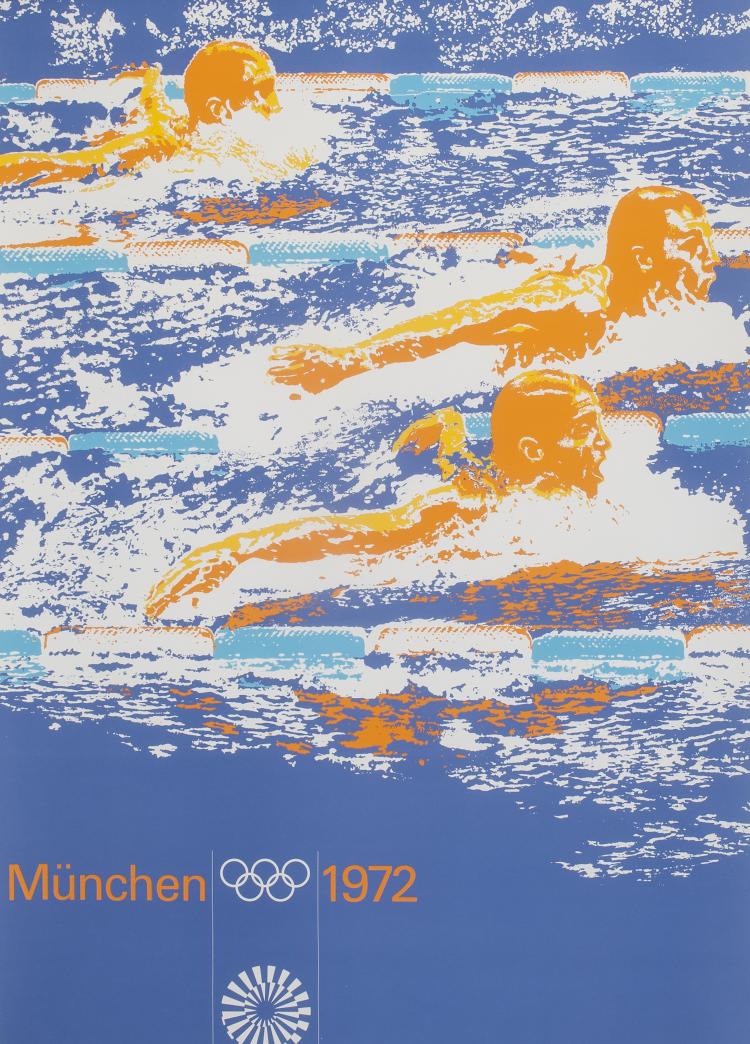Bild 1 zu Objekt, Six posters 'Sport', 1970-72, Otl Aicher, Olympiade M&uuml;nchen 1972, 134B 520