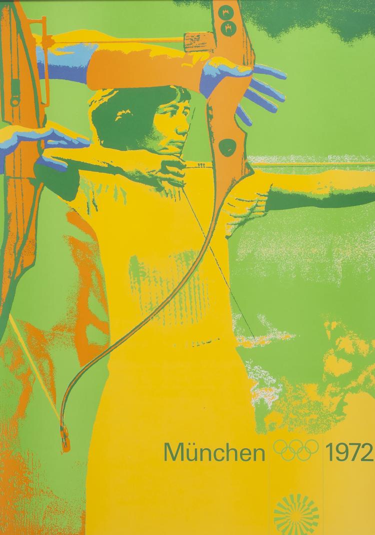 Bild 2 zu Objekt, Six posters 'Sport', 1970-72, Otl Aicher, Olympiade M&uuml;nchen 1972, 134B 520