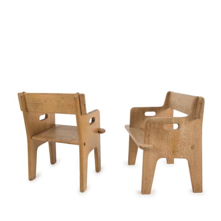 Hauptbild zu Objekt, Zwei Kinderst&uuml;hle 'Peter's chair', 1944, Getama, Gedsted, 134B 295