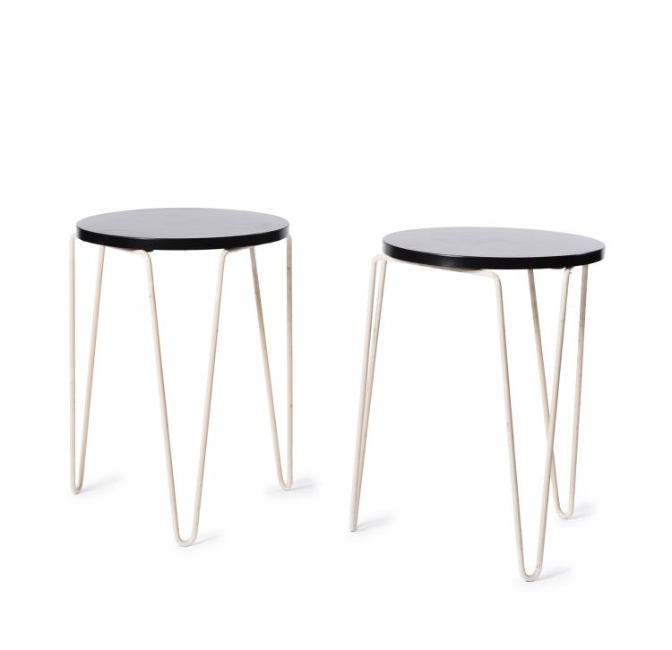 Hauptbild zu Objekt, Two stools, c1950, Florence Marguerite Knoll Basset, Knoll International, New York, 134B 337