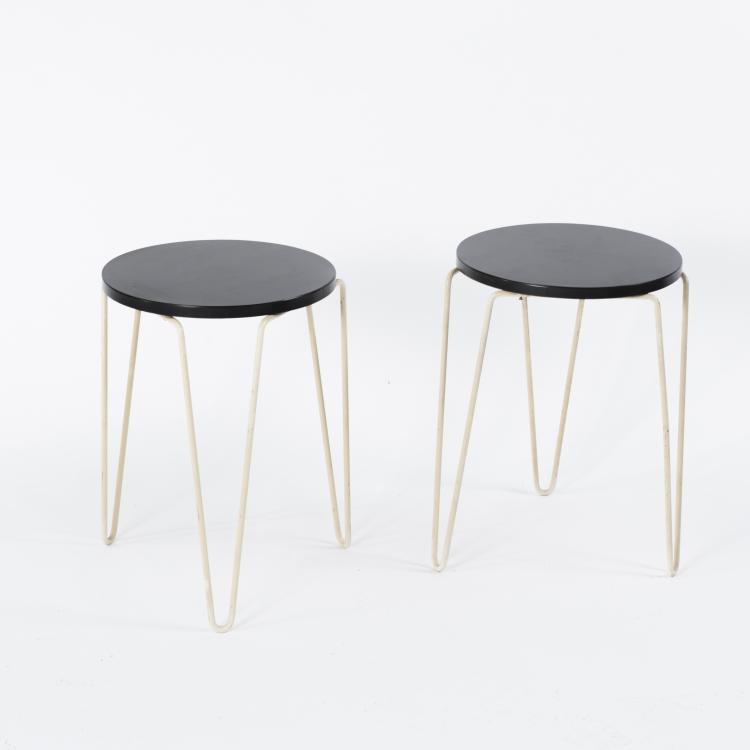 Bild 1 zu Objekt, Two stools, c1950, Florence Marguerite Knoll Basset, Knoll International, New York, 134B 337