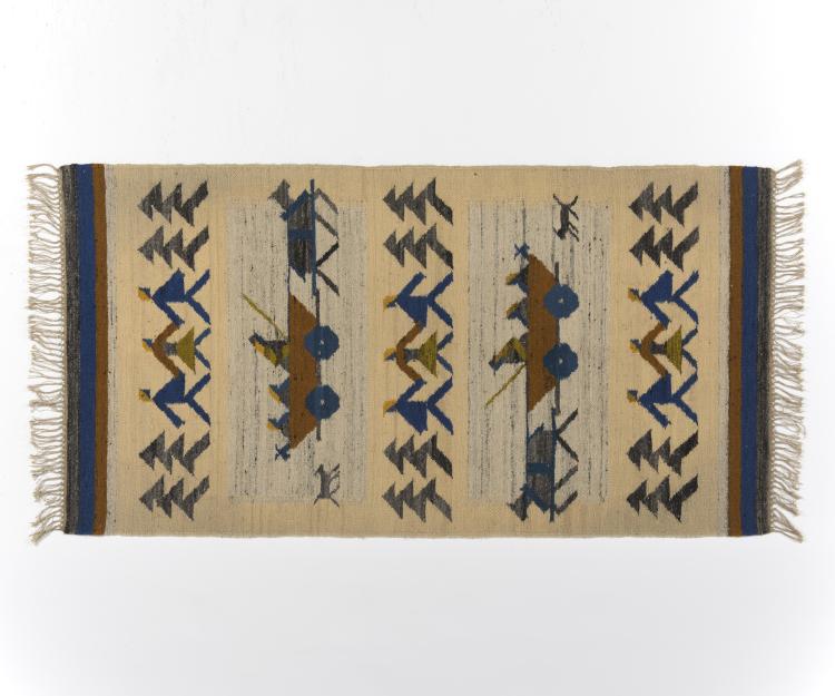 Hauptbild zu Objekt, 'Na Jarmark' carpet, c1960, PS Plia, 134B 448