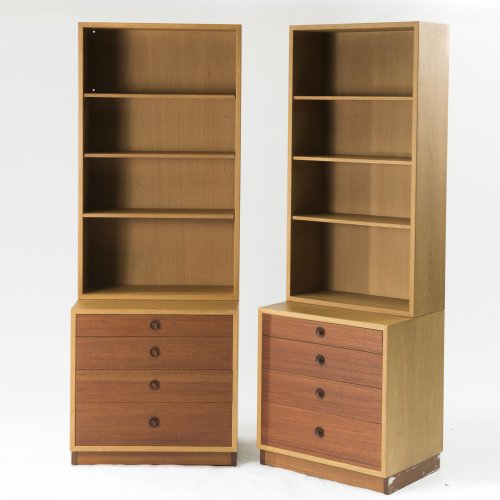 Two 'Öresund' cabinets with shelves, c1955