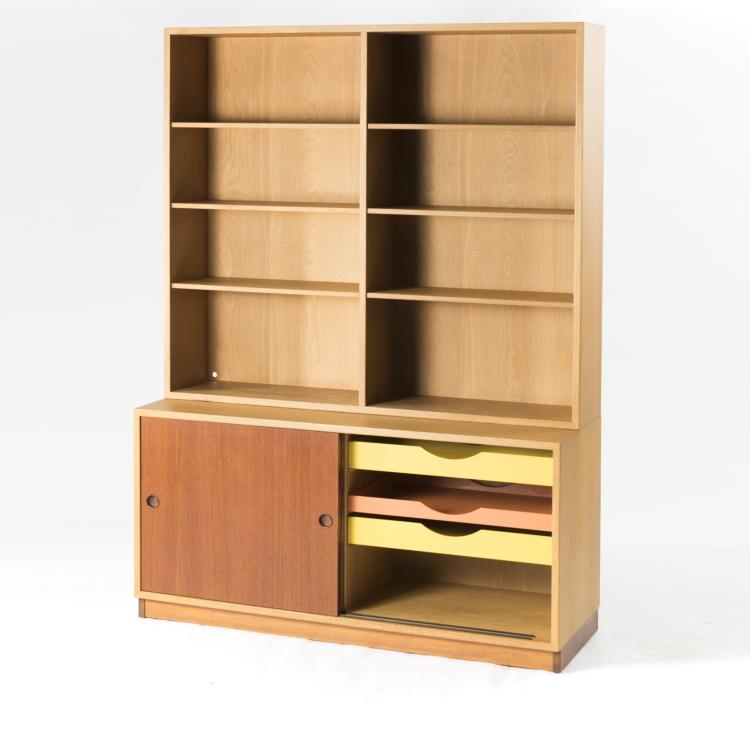Bild 1 zu Objekt, '&Ouml;resund' cabinet with shelves, c1955, B&oslash;rge Mogensen, Andersson & S&ouml;ner, Karl, Husqvarna, 134B 382