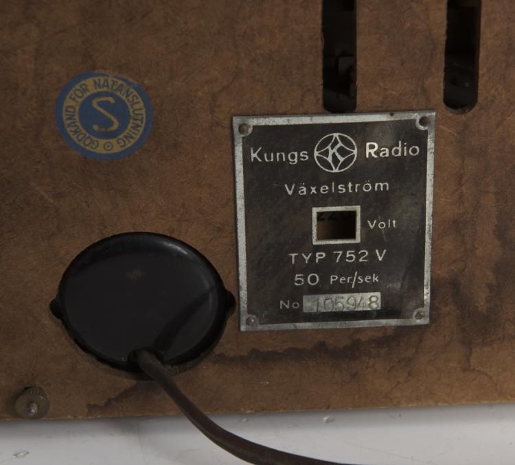 Bild 3 zu Objekt, Radio, 1950s, Kungs Radio, Schweden, 134B 510