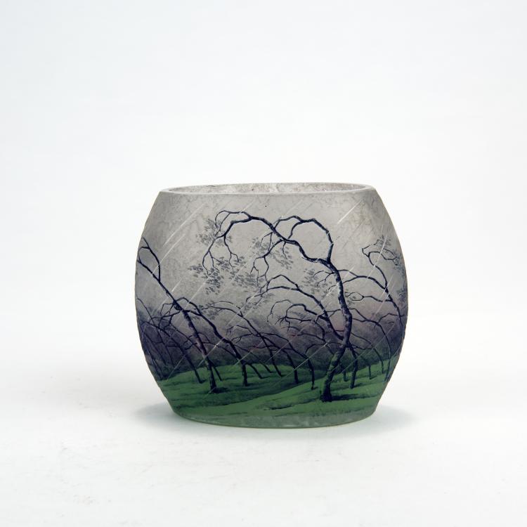 Bild 1 zu Objekt, 'Pluviose' vase, c1900, Henri Berg&eacute;, Daum Fr&egrave;res, Nancy, 135 26