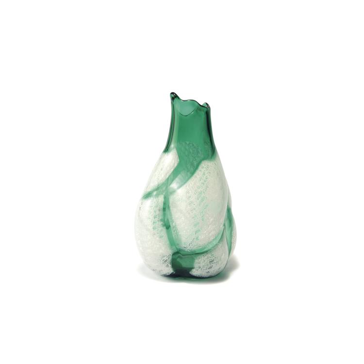 Hauptbild zu Objekt, 'Merletto irregulare' vase, 1952, Seguso, Archimede, Murano, 134C 676