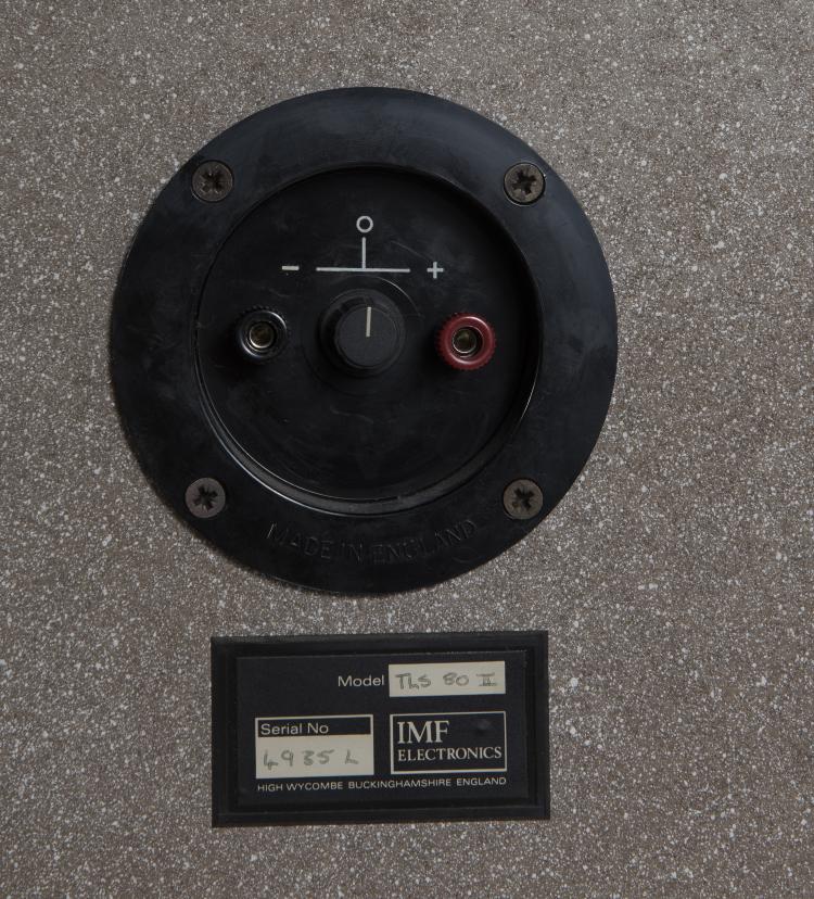 Bild 6 zu Objekt, Two 'Monitor TLS 80' loudspeakers with metal bases, c1974, IMF Electronics, 134B 515
