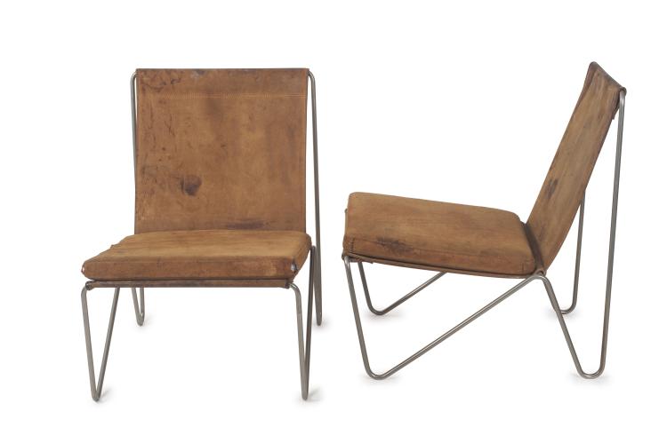 Hauptbild zu Objekt, Two 'Bachelor' - '3350' chairs, 1953, Verner Panton, Hansen, Fritz, Aller&oslash;d, 134B 349