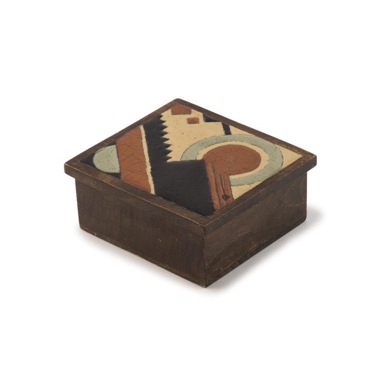 Hauptbild zu Objekt, Deckeldose, um 1917 , Russland, 137B 390