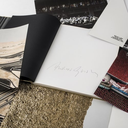 Portfolio with four offset prints, Edition Kaiserring Goslar, 2008, and the signed book publication 'Andreas Gursky', Basel, 2007/2008