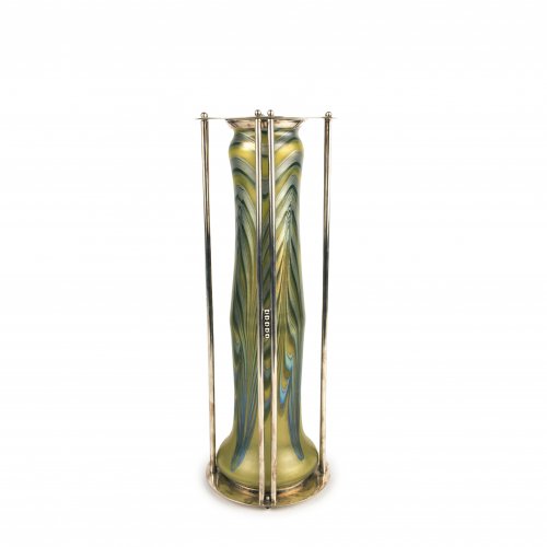 Rare 'Phänomen' vase with mounting presumably by Argentor, 1901