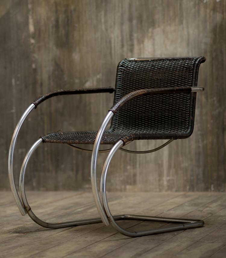 Hauptbild zu Objekt, Stahlrohrsessel 'MR 20', 1927, Ludwig Mies van der Rohe, Berliner Metallgewerbe; M&uuml;ller, Joseph, Berlin, 134D 794