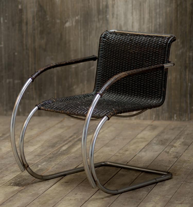 Bild 1 zu Objekt, Stahlrohrsessel 'MR 20', 1927, Ludwig Mies van der Rohe, Berliner Metallgewerbe; M&uuml;ller, Joseph, Berlin, 134D 794
