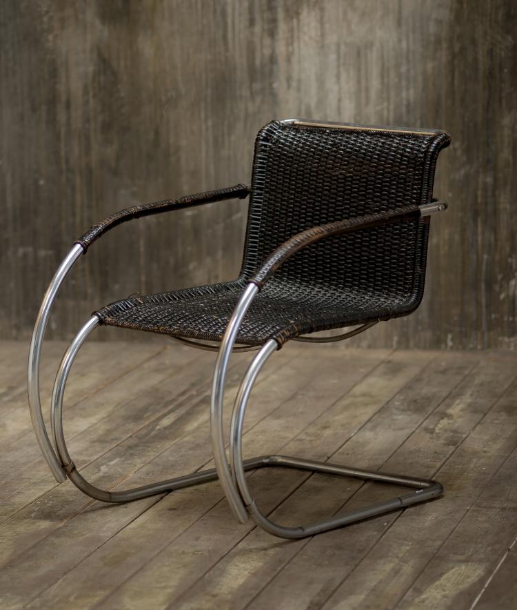 Bild 2 zu Objekt, Stahlrohrsessel 'MR 20', 1927, Ludwig Mies van der Rohe, Berliner Metallgewerbe; M&uuml;ller, Joseph, Berlin, 134D 794