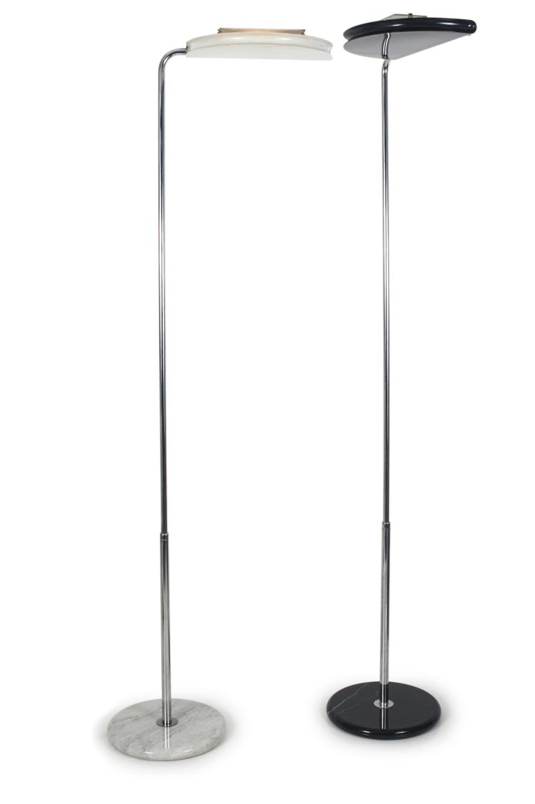 Hauptbild zu Objekt, Two 'Mezzaluna' floor lamps, 1975, Bruno Gecchelin, Skipper, Mailand, 134A 191