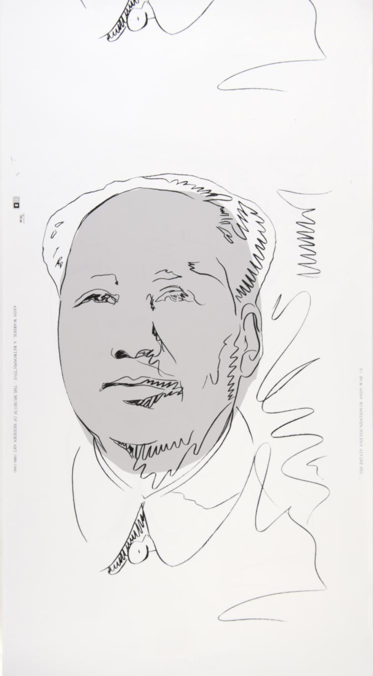 Hauptbild zu Objekt, 'Mao' (Wallpaper), 1989, Andy Warhol, 136B 128
