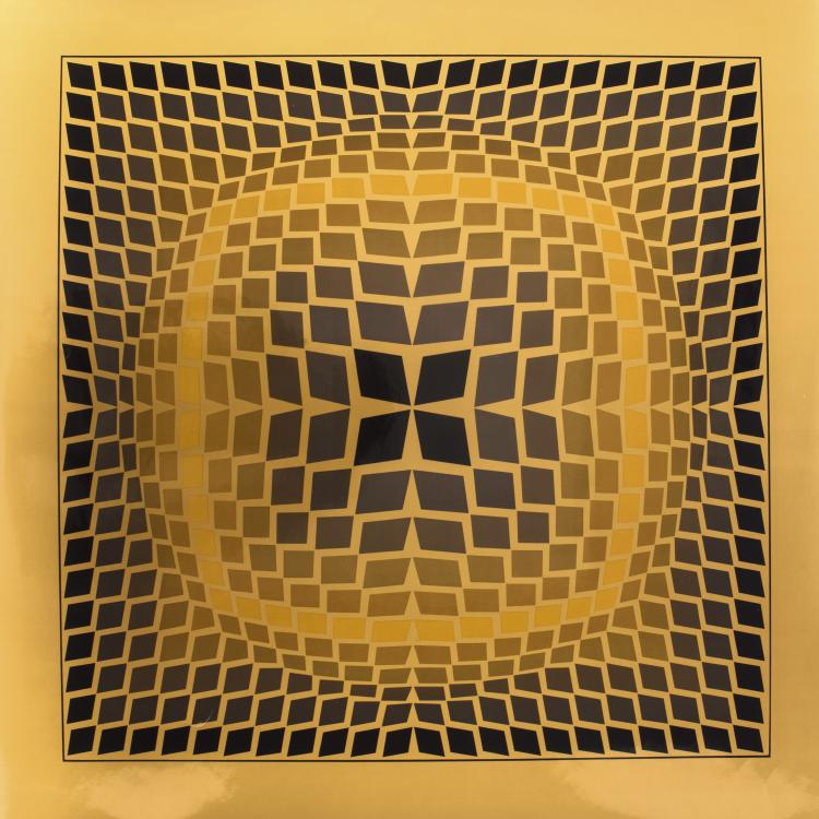 Hauptbild zu Objekt, 'Quasar- 2',1971 (1974 print), Victor Vasarely, Editions du Griffon, Neuch&acirc;tel/Suisse, 136B 117