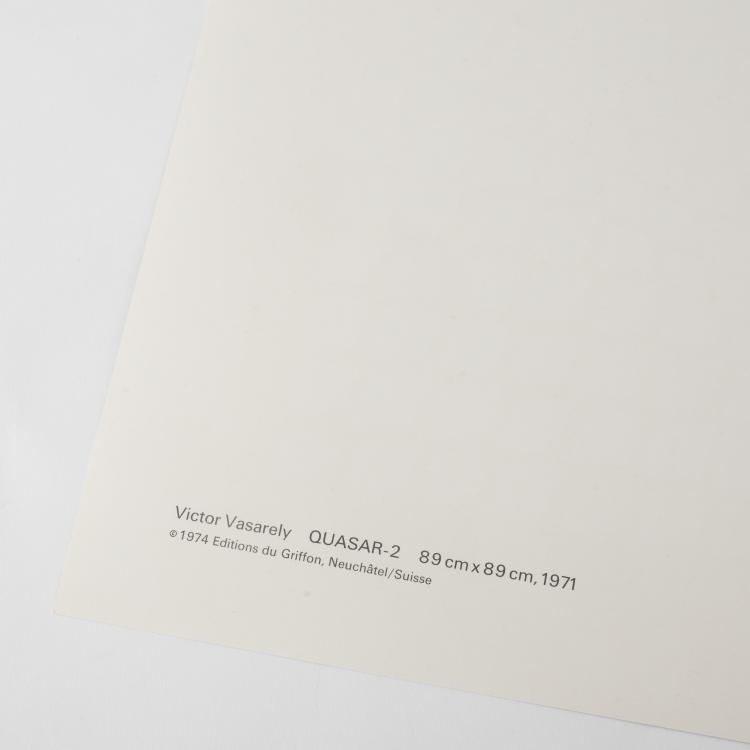 Bild 1 zu Objekt, 'Quasar- 2',1971 (1974 print), Victor Vasarely, Editions du Griffon, Neuch&acirc;tel/Suisse, 136B 117