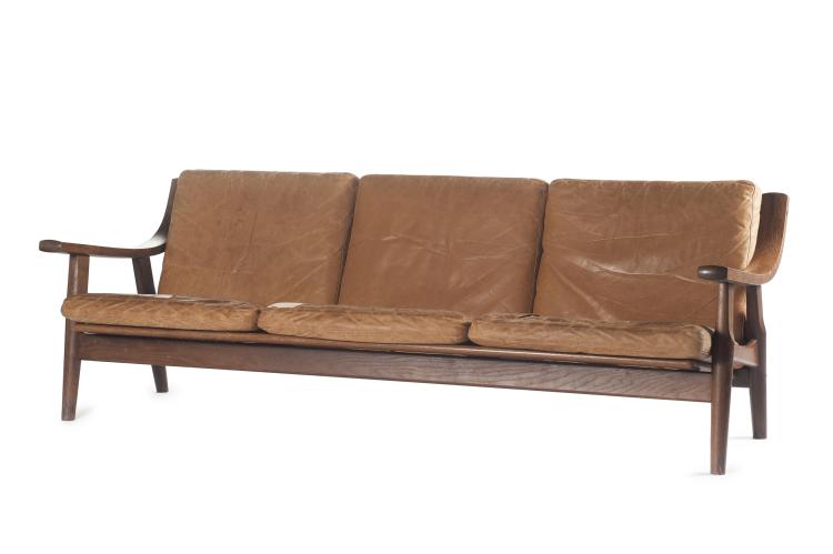 Hauptbild zu Objekt, Dreiersofa, zwei Sessel, ein Ottoman 'GE 530', 1973, Getama, Gedsted, 137A 199