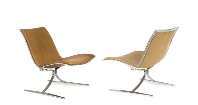 Bild 2 zu Objekt, Two 'Skater' - 'FK 710' chairs, 1968, J&oslash;rgen Kastholm, Kill, Alfred, Fellbach, 137A 198