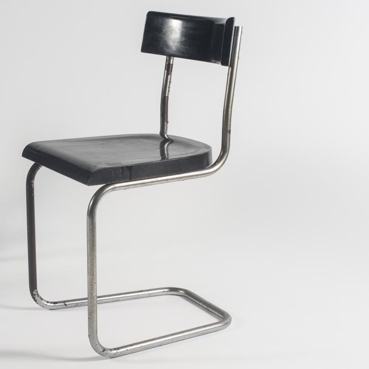Bild 1 zu Objekt, Zwei St&uuml;hle 'B 263', ein Klapptisch, um 1932-35, Mart Stam, Thonet, Frankenberg, 136A 39