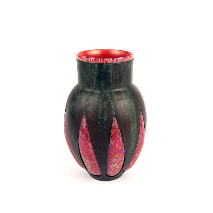Bild 1 zu Objekt, Vase with copper mounting, c1905, L&ouml;tz Wwe., Klosterm&uuml;hle, 135 289