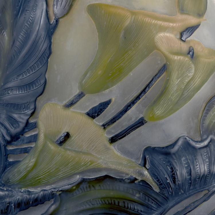 Bild 1 zu Objekt, Rare 'Calla des marais' Souffl&eacute; vase, 1931, Gall&eacute;, Emile, Nancy, 135 165