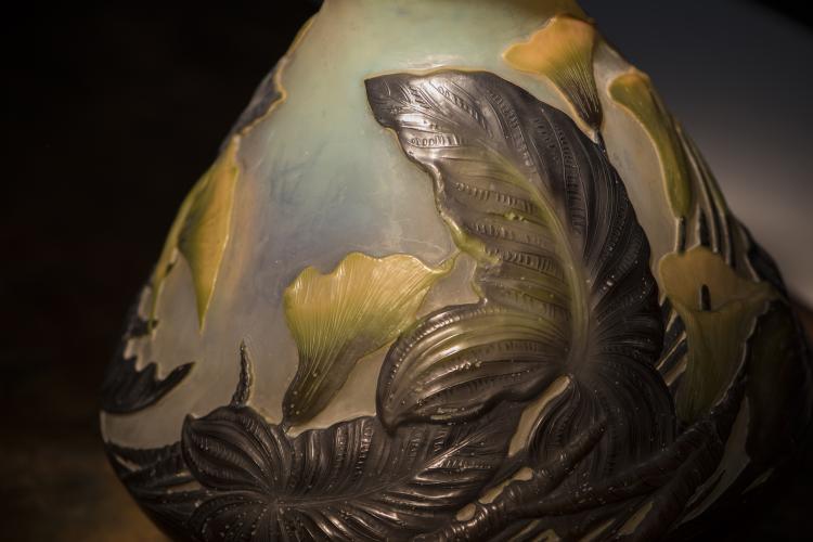 Bild 6 zu Objekt, Rare 'Calla des marais' Souffl&eacute; vase, 1931, Gall&eacute;, Emile, Nancy, 135 165